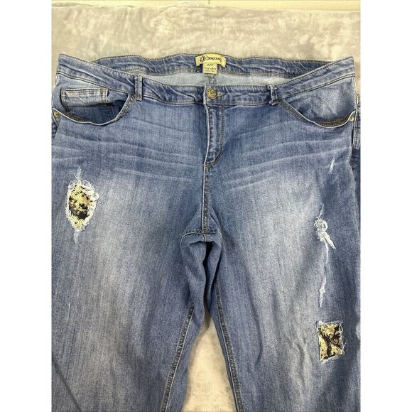 Women’s Democracy Denim Jeans Flex-Ellent Medium Wash Straight Plus Size 24W - Picture 5 of 13